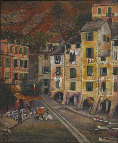 Portofino-Italia, Öl Leinwand, 1921, WVZ 153145