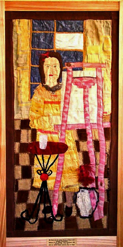 Mädchen an der Staffelei, Bildteppich, 1949