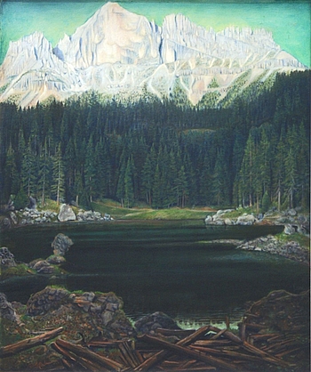 Dolomiten, Öl Leinwand, 1925, WVZ 153052