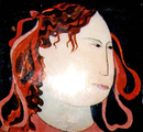 Mädchen mit Bändern im Haar