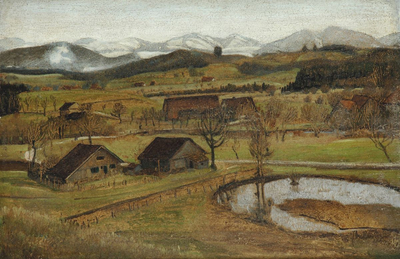 Blick auf die Nagelfluhkette im Allgäu
