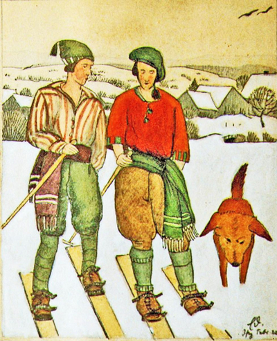 Langlauf im Allgäu bei Isny (ohne Titel)