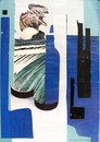 Der grau-blaue Hahn