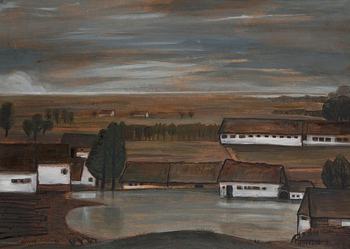 Dorfteich in der Ukraine