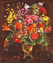 Sommerblumen in Frau Weißen's alter Glasvase