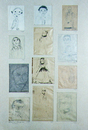 12 Kinderzeichnungen Portraits