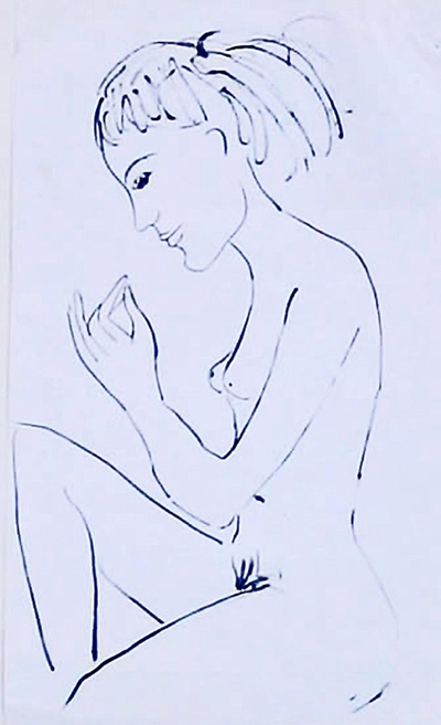 Selbst als Akt / Nude self-portrait