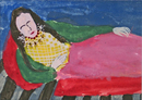 Auf dem Diwan