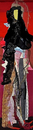 Dame mit schwarzer Spitzenstola