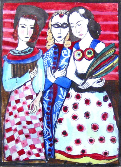 Mädchen im Faschingskostüm