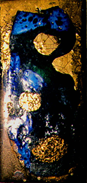 Blau auf Gold