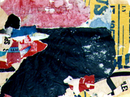 Buntes Treiben am schwarzen Loch